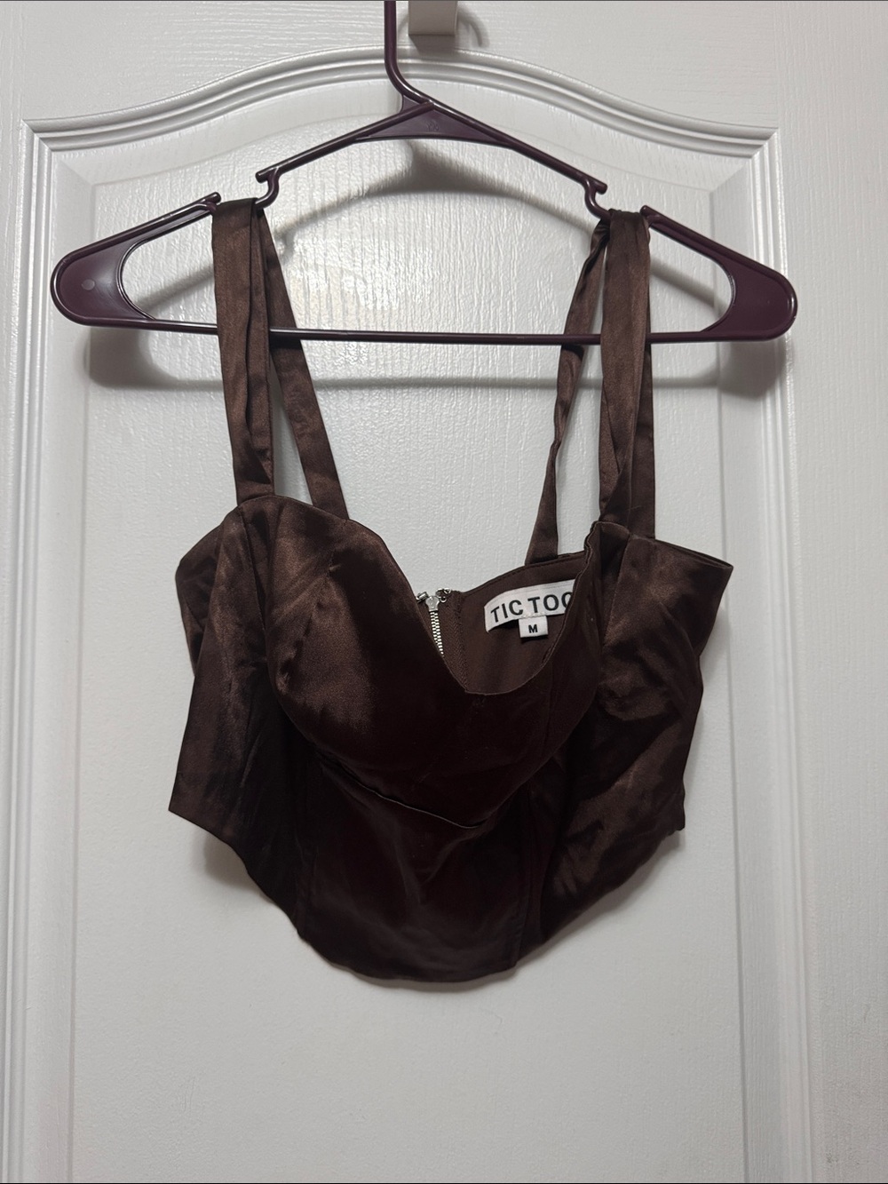 Brown Going Out Corset Top